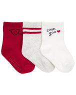 Carter's 3pk Baby Boy Valentine Socks