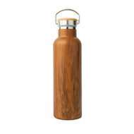 Elemental Classic 740ml Stainless Steel Water Bottle - Teak Wood