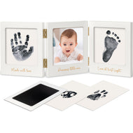 Keababies FOND Clean Touch Inkless Hand & Footprint Frame Kit (White/Gold)