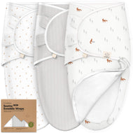 Keababies 3-Pack Soothe Zippy Swaddle Wraps - Forest