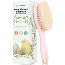 Load image into Gallery viewer, Keababies Baby Wooden Hair Brush (Blush)
