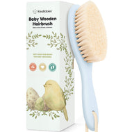 Keababies Baby Wooden Hair Brush (Frost)