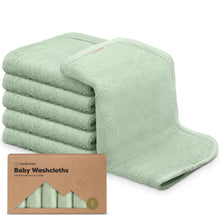 Carregar imagem no visualizador da galeria, Keababies - Deluxe Baby Washcloths (Pistachio)
