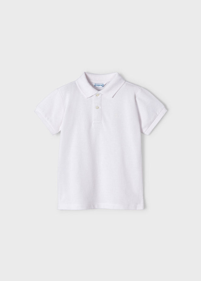 Mayoral Kid Boy White Polo