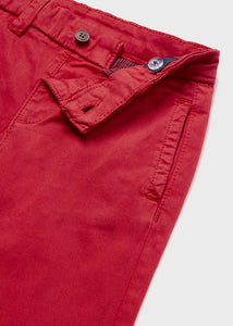 Mayoral Baby Boy Red Slim Fit Chino Pants