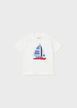 Load image into Gallery viewer, Mayoral Toddler Boy White Sail Boat Tee
