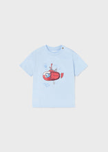 Load image into Gallery viewer, Mayoral Toddler Boy Light Blue Submarine Tee
