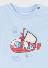 Load image into Gallery viewer, Mayoral Toddler Boy Light Blue Submarine Tee
