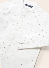 Carregar imagem no visualizador da galeria, Mayoral 2pc Baby Boy Camisa social estampada branca e Conjunto curto azul-marinho
