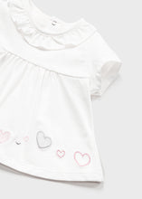 Carregar imagem no visualizador da galeria, Conjunto de blusas e shorts com 4 peças de blusas e shorts para bebê menina Mayoral
