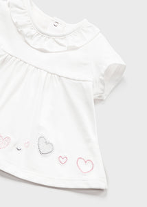 Conjunto de blusas e shorts com 4 peças de blusas e shorts para bebê menina Mayoral