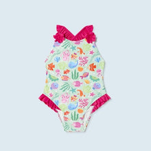 Afbeelding in Gallery-weergave laden, Mayoral Baby Girl Fish Printed Swimsuit
