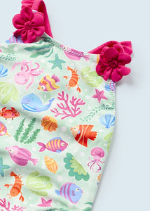 Mayoral Baby Girl Fish Printed Swimsuit