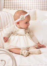 Afbeelding in Gallery-weergave laden, Mayoral Baby Girl Gold Glitter Tulle Dress
