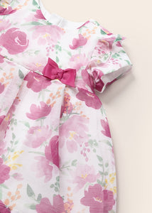 Mayoral Baby Girl Pink Roses Ceremony Dress