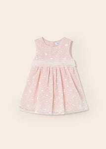 Mayoral Baby Girl Pink Floral Organza Dress