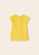 Mayoral Baby Girl ellow Embroidered Dress