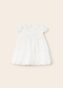 Mayoral Baby Girl White Guipure Lace Dress