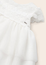 Carregar imagem no visualizador da galeria, Vestido de guipure branco para menina da cidade Mayoral
