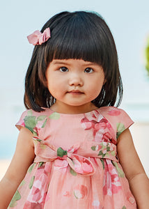 Vestido estampado flor rosa para bebê menina Mayoral
