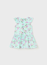 Load image into Gallery viewer, Mayoral Baby Girl Aqua with Pink Flowers Dress
