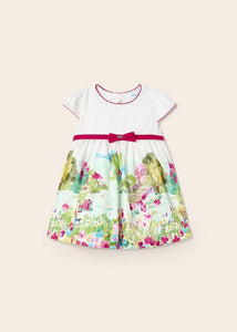 Mayoral Baby Girl White Swan Lake Printed Dress