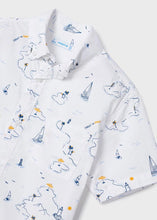 Cargar imagen en el visor de la galería, Mayoral Kid Boy White Island Print Long sleeve Shirt
