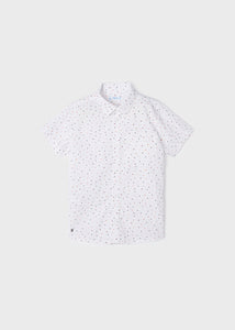 Mayoral Kid Boy Micro patterned Short sleeve Shirt
