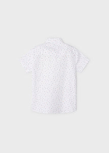 Mayoral Kid Boy Micro patterned Short sleeve Shirt