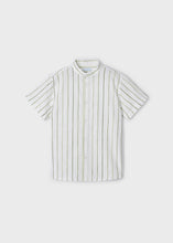Load image into Gallery viewer, Mayoral Kid Boy Green Striped Short sleeve Shirt
