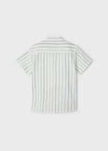 Load image into Gallery viewer, Mayoral Kid Boy Green Striped Short sleeve Shirt
