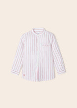 Load image into Gallery viewer, Mayoral Kid Boy White and Red Striped Long sleeve Shirt
