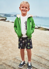 Cargar imagen en el visor de la galería, Mayoral 2pc Toddler Boy White Summer Mood Tee and Black Printed Shorts Set
