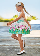 Afbeelding in Gallery-weergave laden, Mayoral Kid Girl White Aqua Printed Dress

