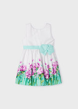 Load image into Gallery viewer, Mayoral Kid Girl White Aqua Printed Dress
