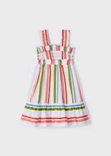 Load image into Gallery viewer, Mayoral Kid Girl Peach Striped Dress
