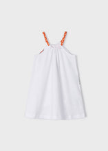 Carregar imagem no visualizador da galeria, Vestido estampado Be Cool branco para menina Mayoral Kid
