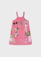 Mayoral Kid Girl Pink Be Cool Printed Dress