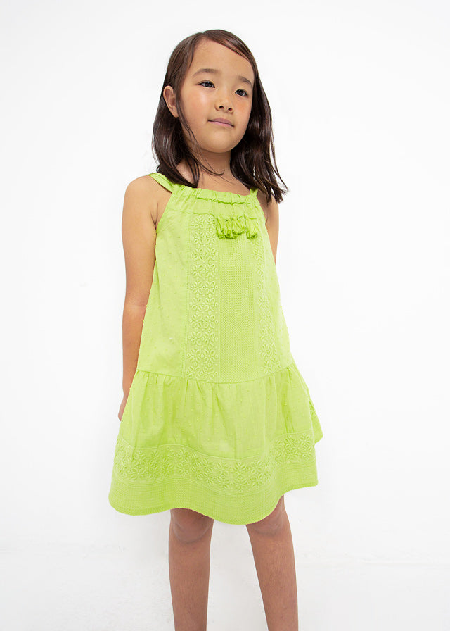 Vestido bordado limão para menina Mayoral Kid