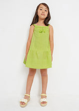 Load image into Gallery viewer, Mayoral Kid Girl Lime Embroidered Dress
