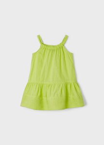 Mayoral Kid Girl Lime Embroidered Dress