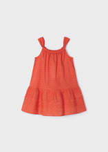 Cargar imagen en el visor de la galería, Mayoral Kid Girl Orange Embroidered Dress
