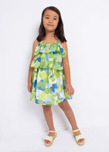 Load image into Gallery viewer, Mayoral Kid Girl Green Printed Ruffle Chiffon Dress
