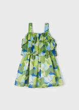 Cargar imagen en el visor de la galería, Mayoral Kid Girl Green Printed Ruffle Chiffon Dress

