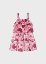 Cargar imagen en el visor de la galería, Mayoral Kid Girl Pink Printed Ruffle Chiffon Dress
