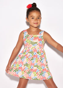 Mayoral Kid Girl Multi Floral Printed Dress