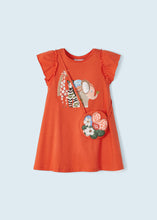 Afbeelding in Gallery-weergave laden, Mayoral Kid Girl Orange Animal Printed Dress with Bag
