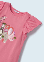 Carregar imagem no visualizador da galeria, Vestido estampado animal rosa Mayoral Kid Girl com bolsa
