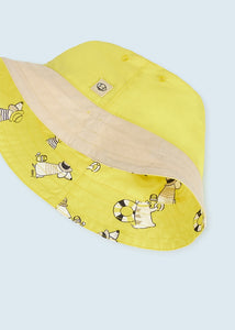 Chapéu de balde reversível de cachorro amarelo para bebê menino Mayoral