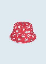 Load image into Gallery viewer, Mayoral Baby Boy Red Crab Reversible Bucket hat
